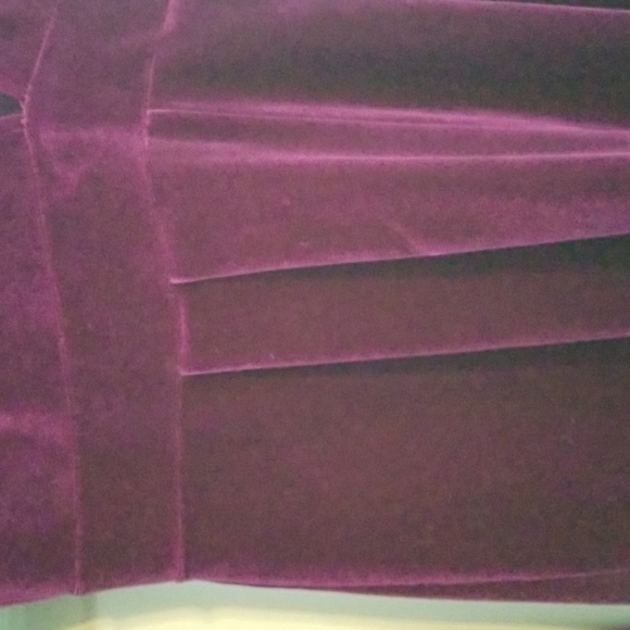 Romper velvet feel sz s dark red - Picture 6 of 9